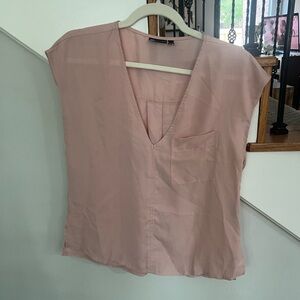 ASOS Pink V-Neck Top